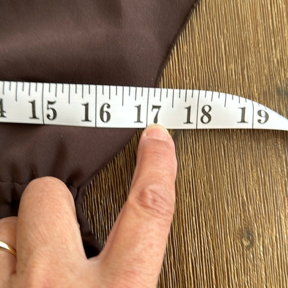 MICHAEL Michael Kors Silk Dress sleeveless Brown Dress Embellished Neckline XS - Picture 12 of 15